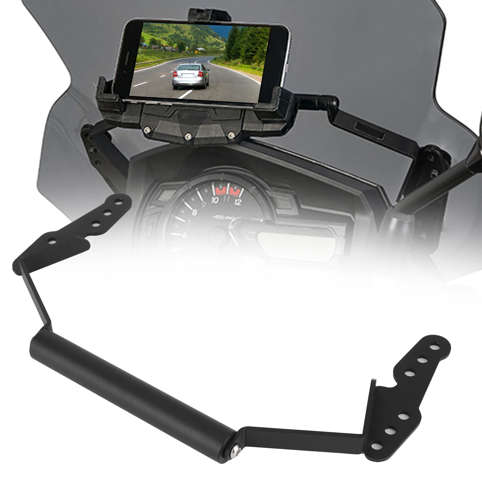 Motorcycle Navigation Bracket GPS Phone Holder Fit for V‑Strom DL1000 2014‑2019 Windscreen Mount Bracket