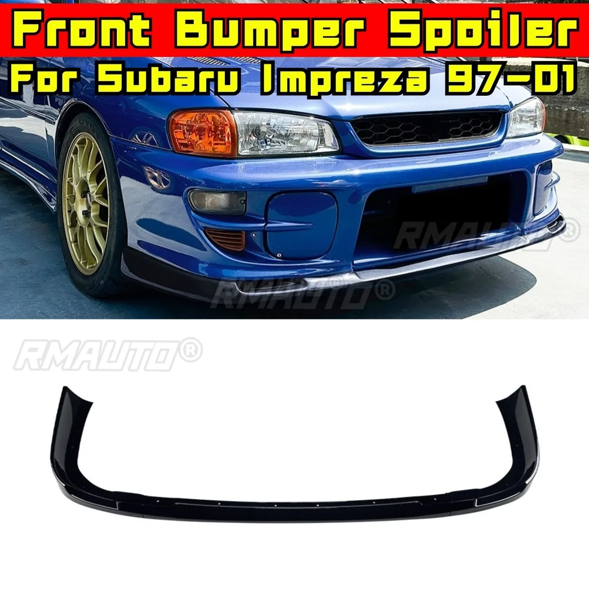 

Car Front Bumper Spoiler Lip Diffuser Modification Part For Subaru Impreza WRX STI 1997-2001 Bumper Guard Protector Cover