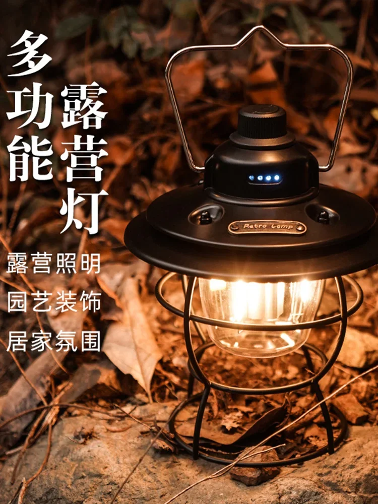 

Outdoor camping tent lights Camp multi-functional horse lights Retro camping light Ambient portable Hanging Lights