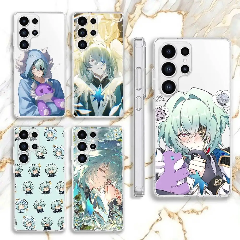 

Anaxa Honkai Phone Case For Samsung S30,23,21,22,20, FE lite,S10,9,8,7 PIus Note20ultra Soft Transparent