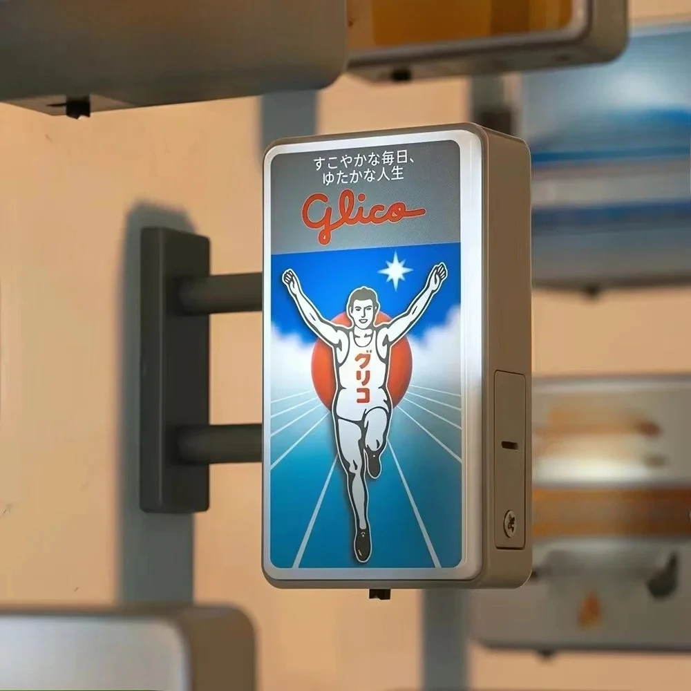 New Japanese Subway Station Signage Mini Refrigerator Sticker Coffee Shop Store Signboard Light Box HongKong Fridge Magnet