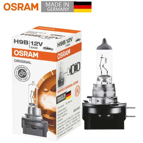 Imagen 1 del producto OSRAM H9B 12V 65W 3200K 64243 PGJY19-5 lámpara de cabeza Original bombilla de coche garantía de calidad OEM luz halógena estándar Alemania 1X