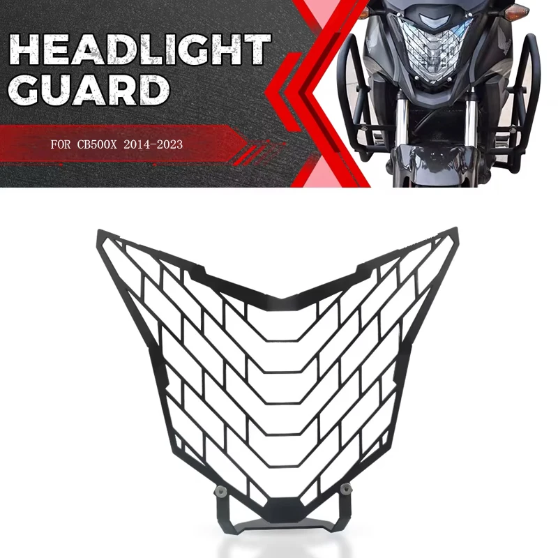 

Motorcycle Accessories For HONDA CB500X 2014-2023 Motorcycle Headlight Protector Grille Shield Guard Cover Head Light Guard Part