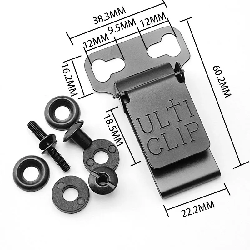 Ulticlip Sheath waist clip Scabbard Parts For Knife and holsters Belt Clip Loop With Screw Fits Applications Tool Part