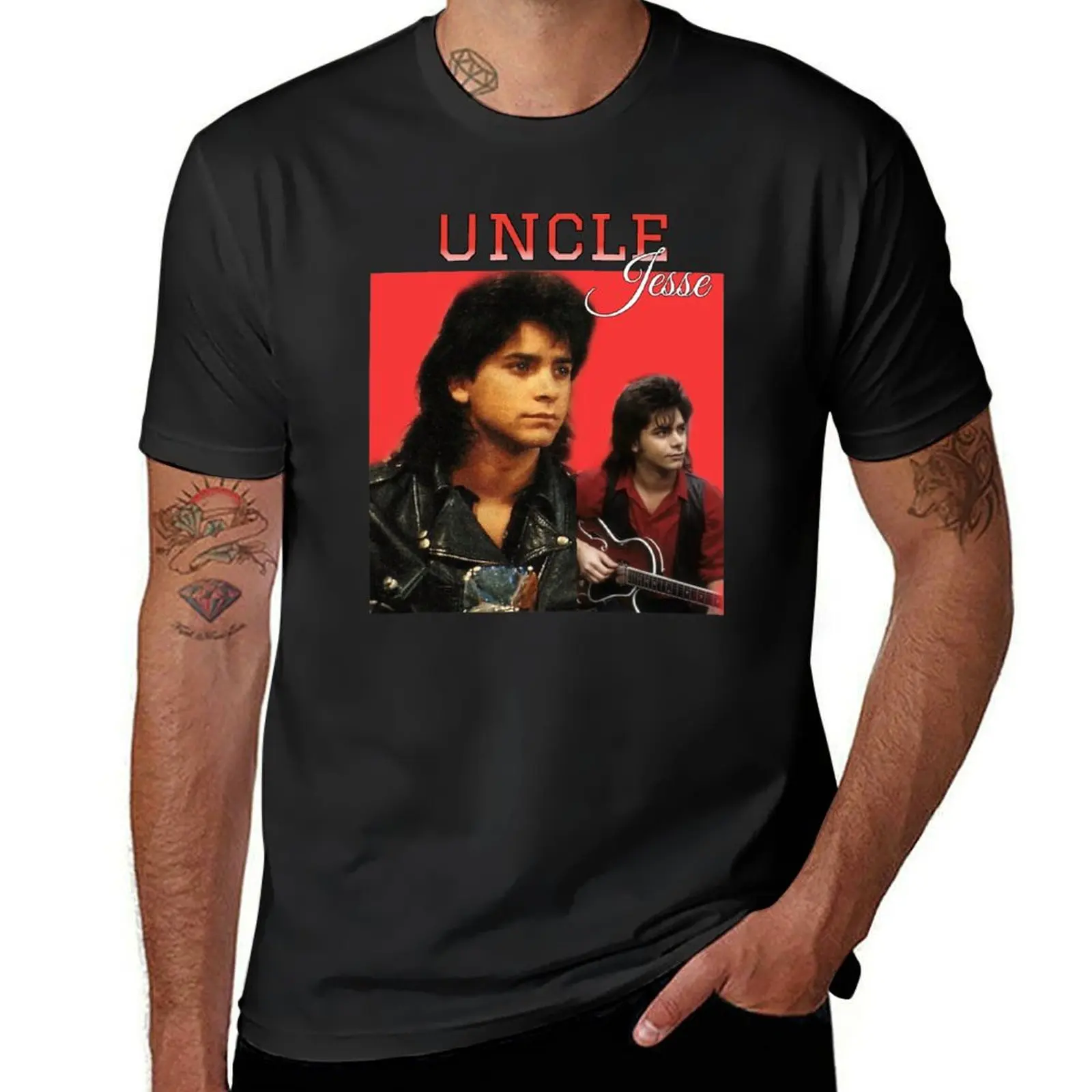 Uncle Jesse Jesse Katsopolis T-Shirt blacks customs plus size tops vintage clothes mens clothes