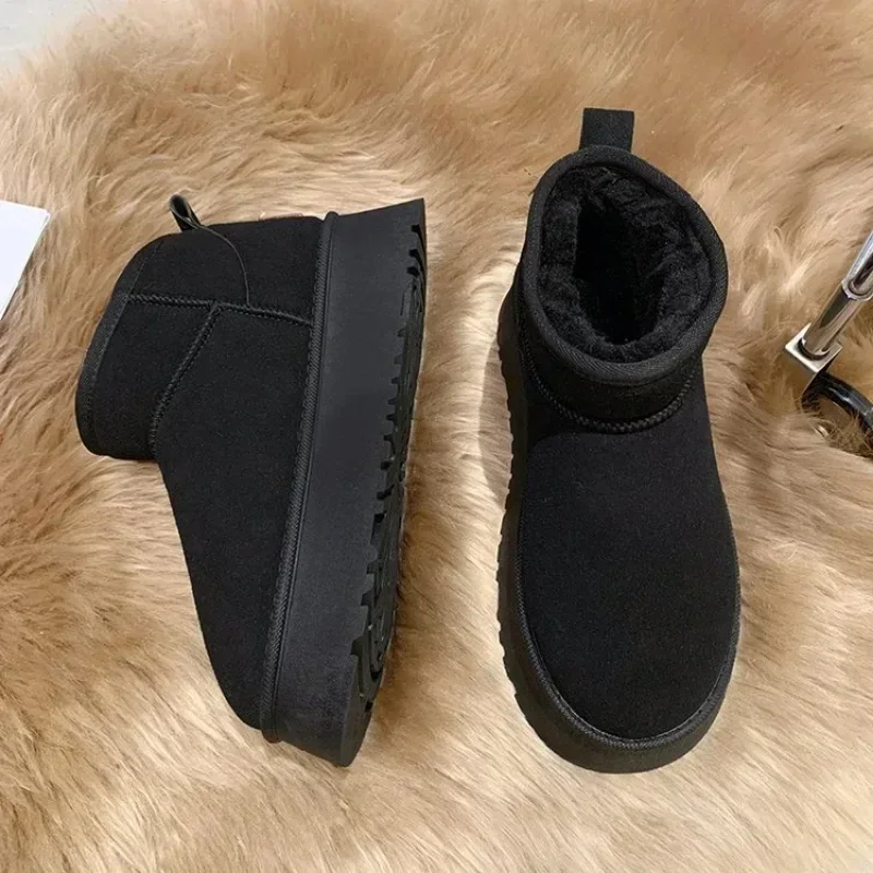 New Classic Thickened Fluff Women's Snow Boots Comfortable Warm Ankle Boots Women Winter Ladies Shoes Chunky Snow Boots image 6