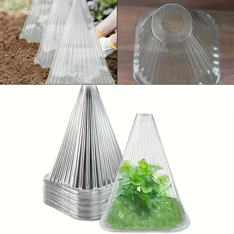 20PCS Large Reusable Plant Covers - Protect Plants From Birds, Frost, Snails, Etc., Transparent, Durable Garden Supplies - view 3
