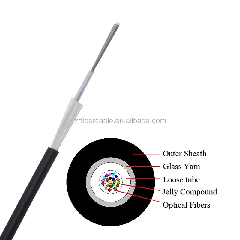 outdoor 2 inti kabel serat optik gyfxty 4 8 12 core 4f 6f 12f fibra optica 6 hilos CLT drop wire cable gyxtw fiber optic cable - view 6