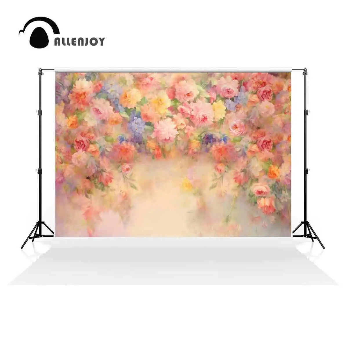 

Allenjoy Watercolor Spring Flower Painting Backdrop