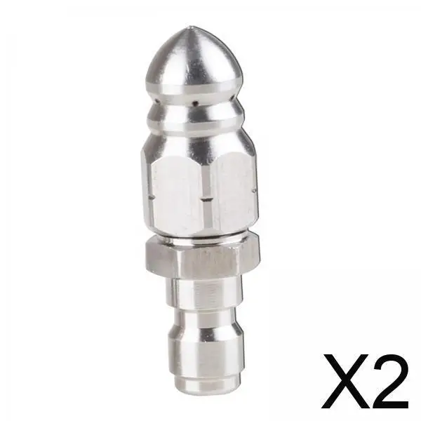 

Насадка для промывки канализации, 5000 фунтов на квадратный дюйм, шланг из нержавеющей стали, головка насадки для мойки высокого давления для обслуживания дренажных труб