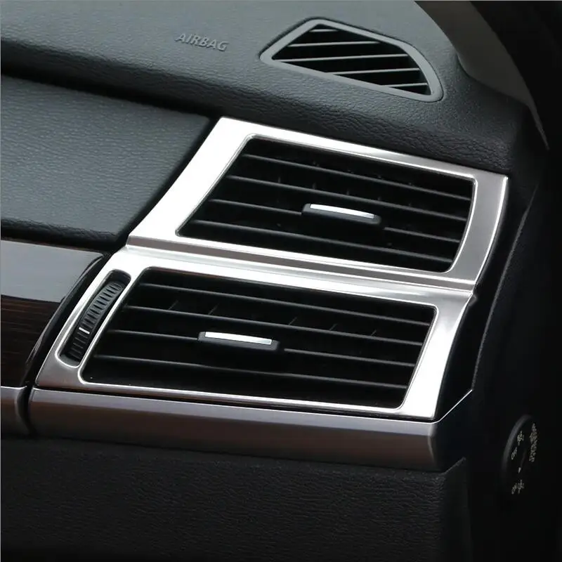 For BMW X5 X6 E70 E71 Accessories Interior Center Console Water Cup Panel Gear Frame Trim Cover Sticker Car Decoration Styling