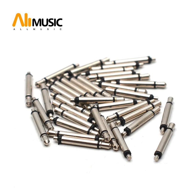 50Pcs 2.5 Mono Male Jack Audio Cable 2.5 Plug Audio Metal Plug for Guitar Equalizer Piezo Silver