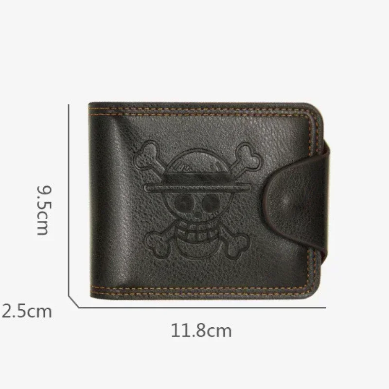 Anime One Piece Wallet Luffy Straw Hat Pirates Cosplay Men Women PU Coin Purse Card Holder Wallet for Children Christmas Gift