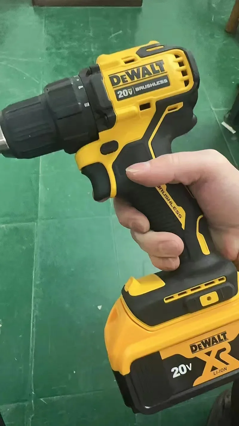 DEWALT DCD805 20V Brushless Hammer Drill with Lithium-ion Battery Kit, Compact Multi-function Percussion Drill for Home & Pro