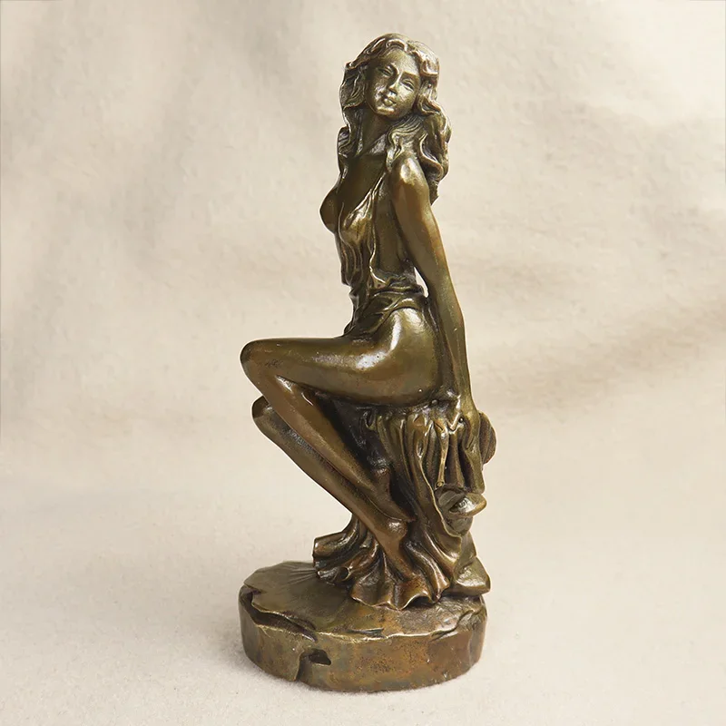 

Beautiful Oriental Female Women Figures Bookshelf Brass Statue Decoration Art Sculptures Indoor Outdoor Garden Decoration