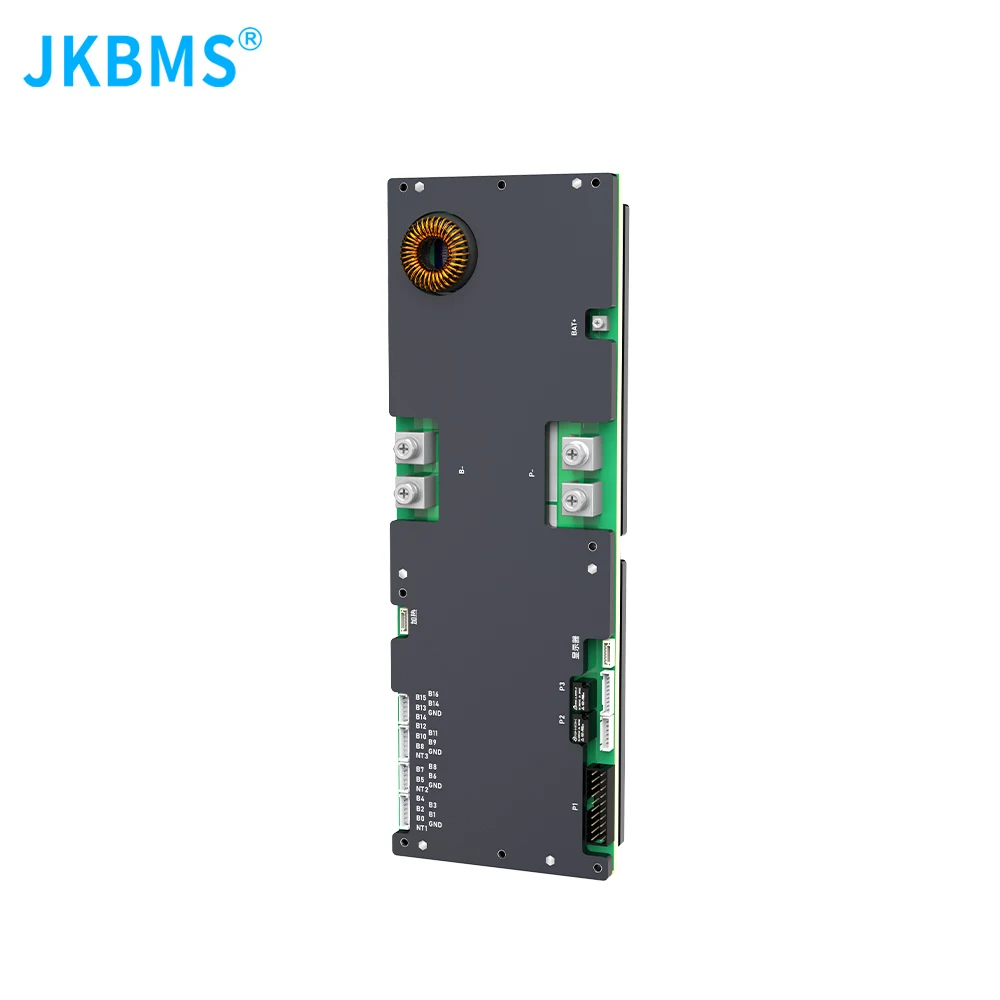 JKBMS PB2A16S15P عاكس ذكي BMS 8S - 16S 24V 48V 150A تخزين الطاقة العائلي Lifepo4/Li-ion/LTO لعاكس Growatt Deye