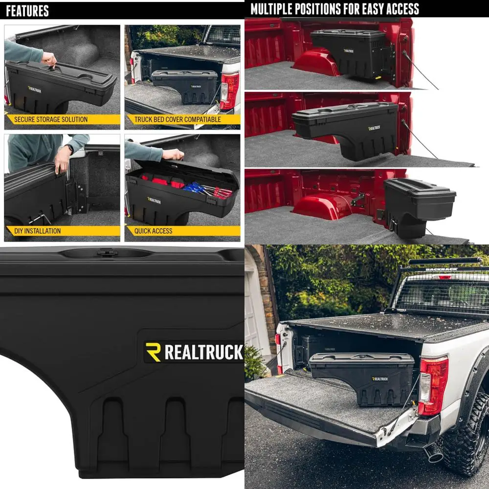 

Ящик для хранения кровати для грузовика RealTruck SwingCase | SC207P | Подходит для Ford Maverick 2023–202 годов со стороны пассажира