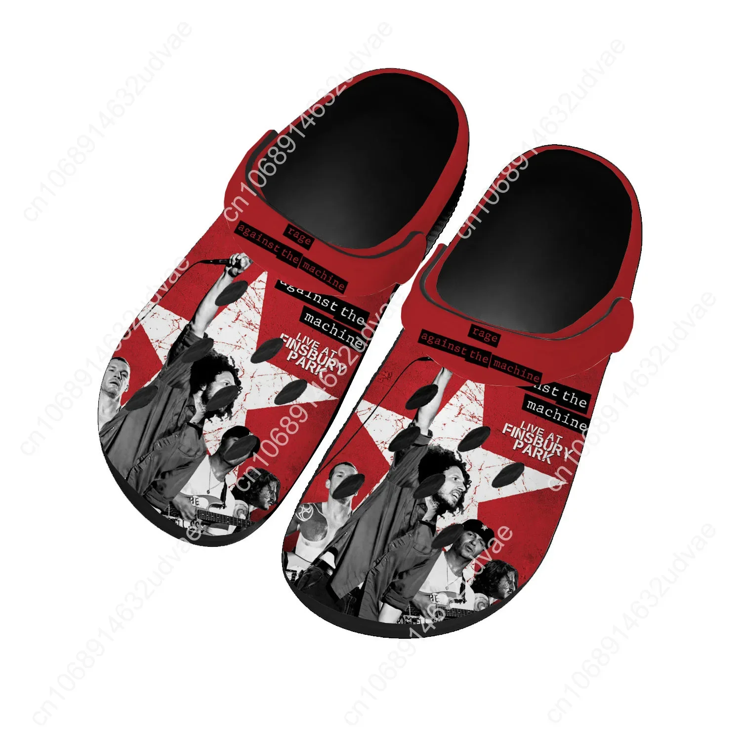 Rage Against The Machine Water Shoes Mens Womens High Quality Home Garden Clogs Customizd Sandals Beach Breathable Hole Slippers