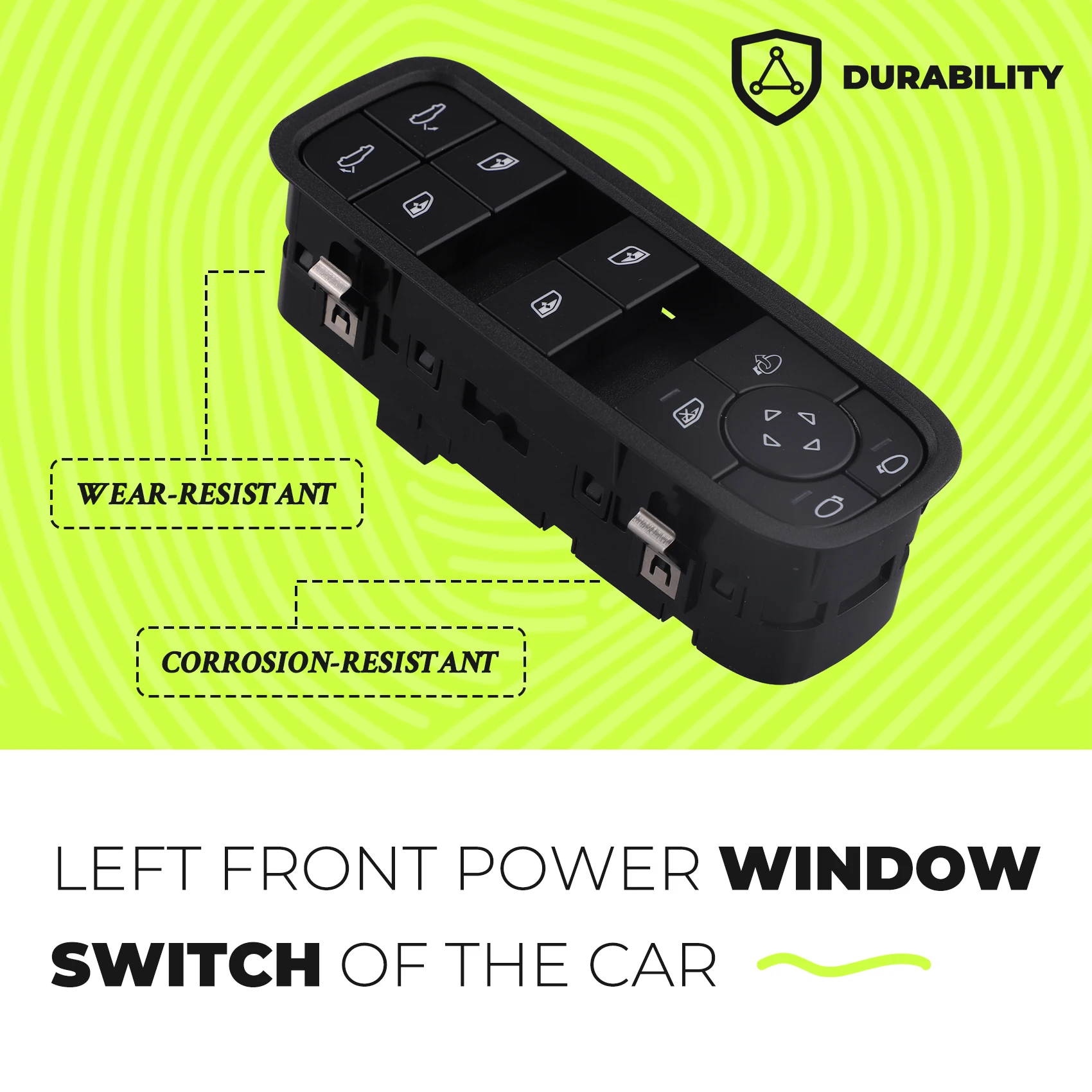 

AB16-для Cayenne Macan 911 2010-2023 971959858J 971959858 передний левый переключатель стеклоподъемника, запасная часть автомобиля