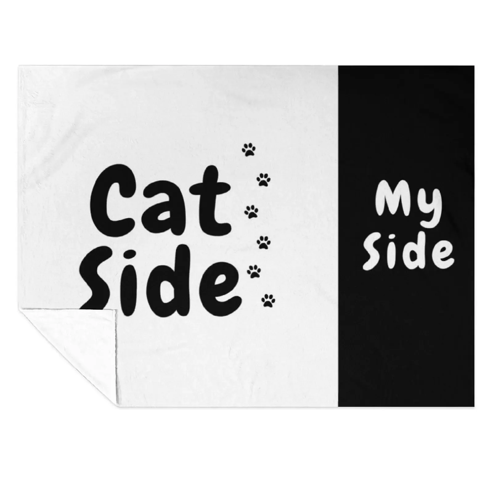 

Cat side My Side Funny Throw Blanket for babies Blankets For Sofas Blankets For Bed Multi-Purpose Blankets