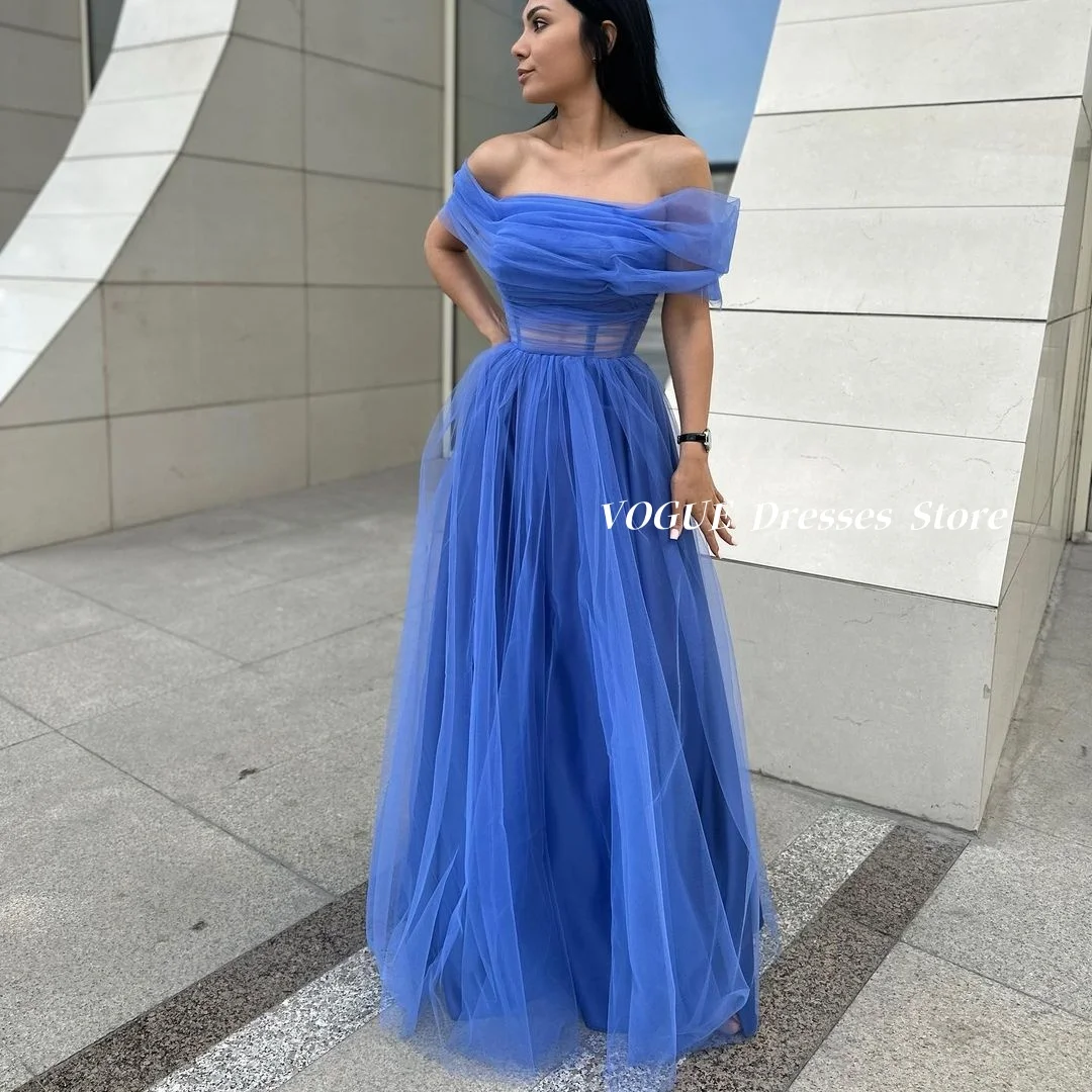 

Elegant Boat Neck Evening Dresses A Line Tulle Prom Dress for Women فساتين للمناسبات الخاصة robe de cérémonie femme Customized