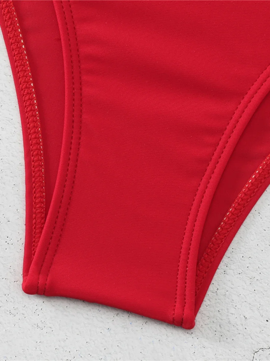 2024, купальник-бикини с v-образным вырезом и перекрестной завязкой, из двух частей, с высокой талией, женский купальник, женский купальный костюм, купальный костюм, пляжная одежда