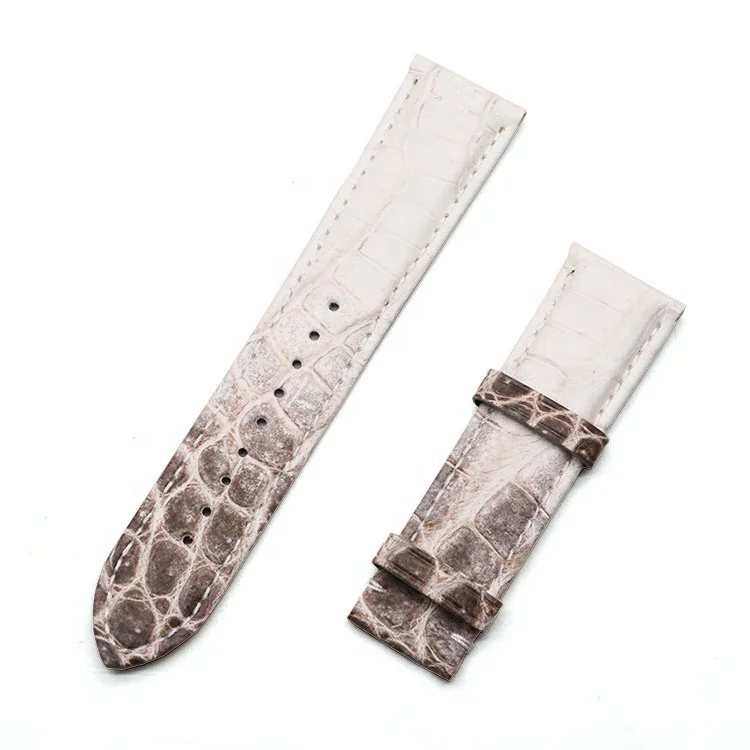 

Custom Handmade Quick Release Alligator Embossed Italian Leather Watch Bands