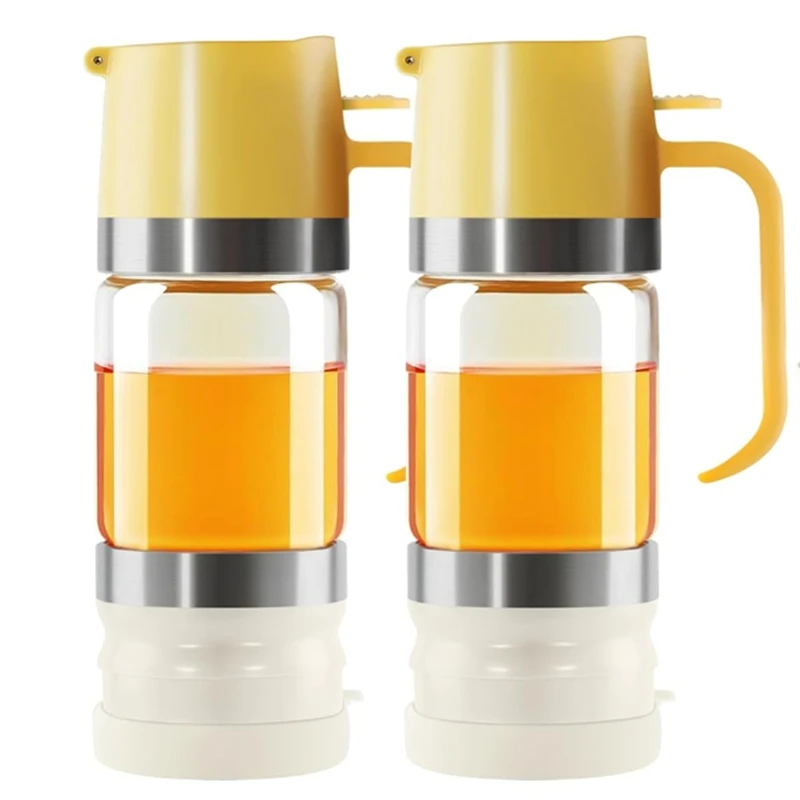 

2Pcs 10OZ/300Ml Honey Dispenser No Drip - Syrup Pump Dispenser For Coffee, Mini Honey Jars For Coffee Syrup Dispenser