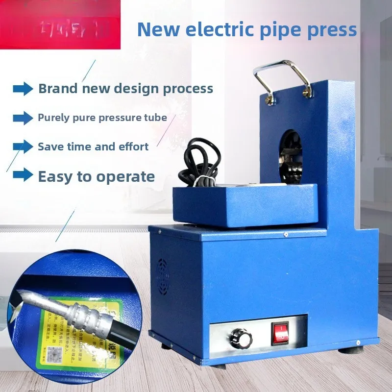 Automotive Air Conditioner Manual Electric Pipe Press Multi-function Manual Hydraulic Removable Portable
