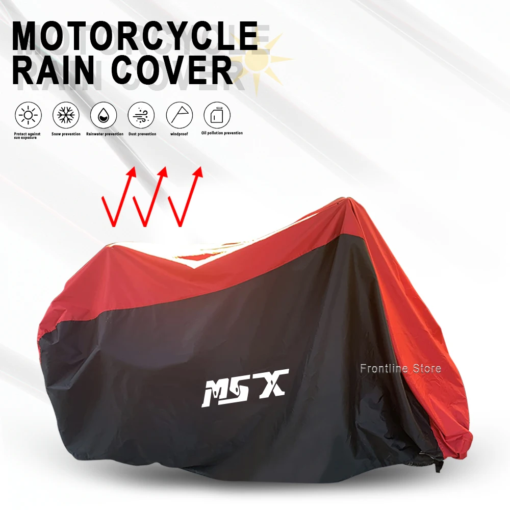 For Honda Grom125 MSX125 MSX125SF Grom 125 2013-2022 Motorcycle Outdoor Dust Rain Snow and Waterproof Universal Rain Cover