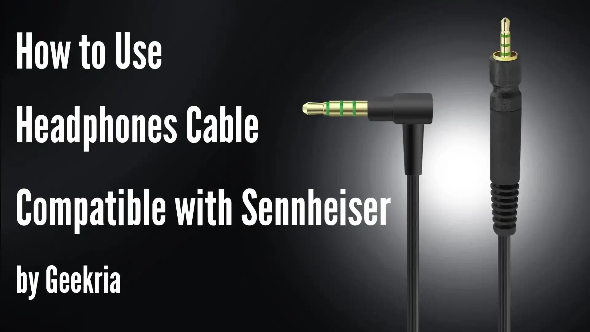 Vervangende audiokabel compatibel met Sennheiser Game ONE, Game Zero, PC 373D, GSP 350, GSP 500, GSP 600 Gaming Headsets 2m/6.6ft