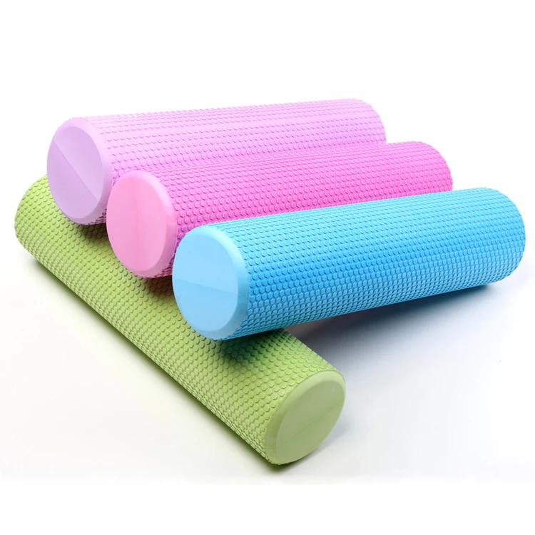 Premium 30 45Cm Yoga Solid Small Dot Floating Point Foamroller Massage Muscle Yoga Eva Foam Roller Hollow Massage Roller