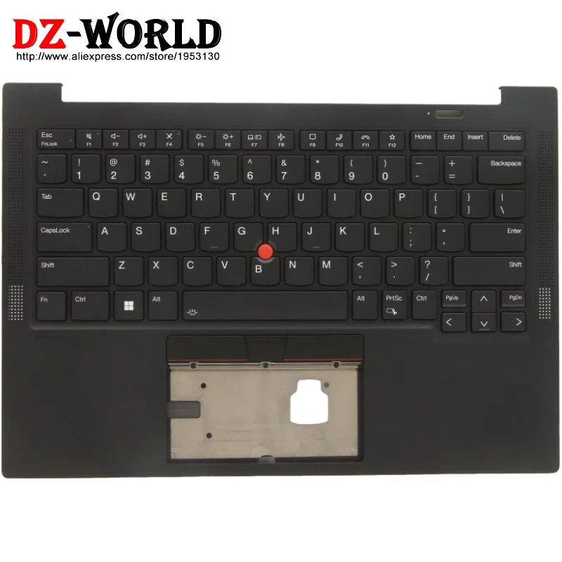 US Keyboard Upper Case Palmrest Shell Cover For Lenovo Thinkpad X1 Carbon 11th Gen 5M11H62767 5M11H62765 5M11H62610 5M11H62608