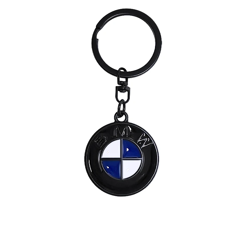 BMW Keychain Metal Emblem Black White keyring for e90 g26 e60 e46 f10 f30 e39 e36 f20 car motorcycle accessories Fashion Gifts