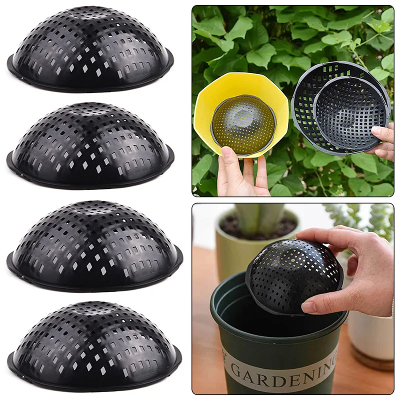 20 قطعة صينية وعاء الزهور الزهرية أسفل شبكة حصيرة زارع النبات مانعة للتسرب تنفس الصرف طوقا منع فقدان التربة وسادة شبكية #1