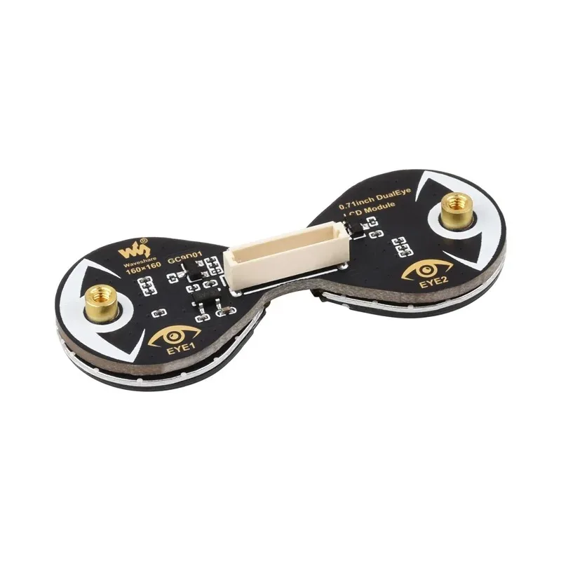 Waveshare 0.71inch Double Eye Round LCD Display Module Option SPI 160×160 65K Colors For Arduino Raspberry Pi ESP32 Pico STM32