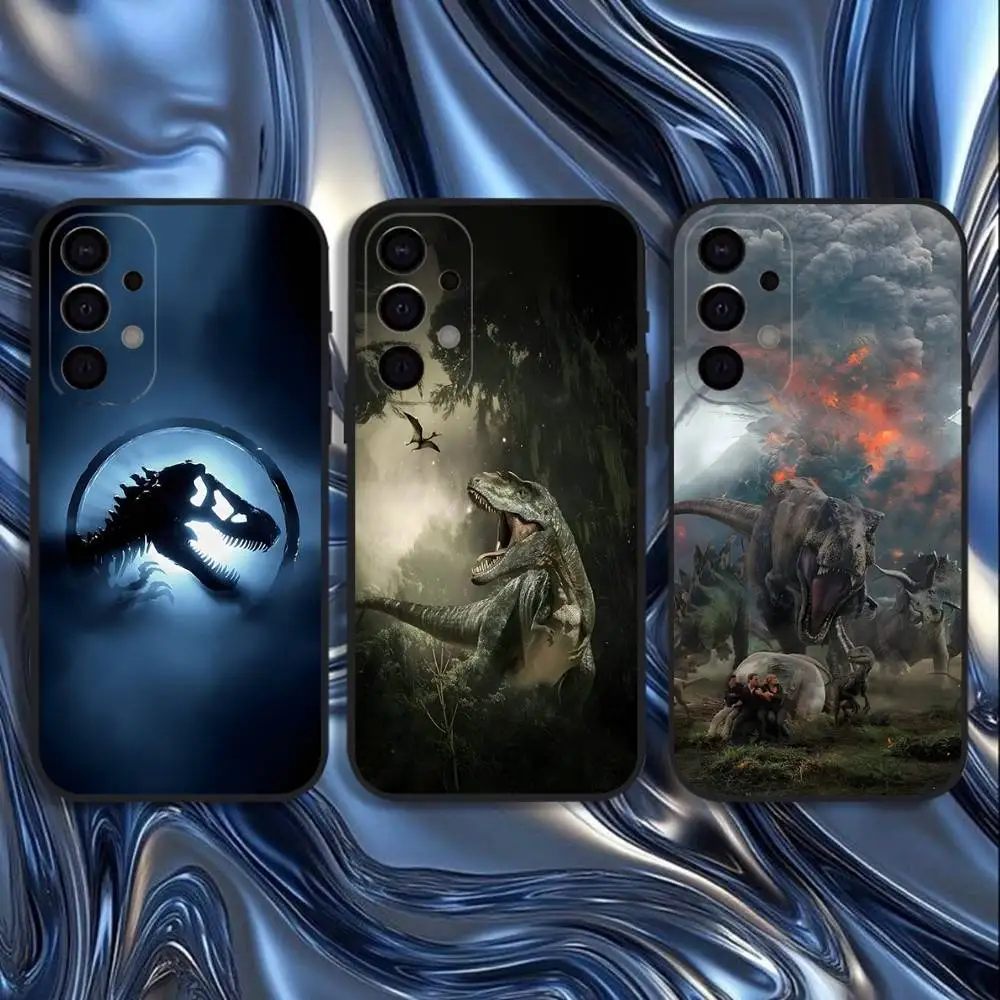 

J-Jurassic Park Dinosaur World Phone Case For Samsung S25,S24,S21,S22,S23,S30,Ultra,S20,Plus,Fe,Lite,5G Black Cover