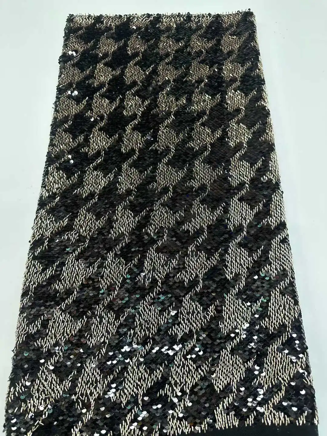 5yard new mesh fabric Sequin diagonal stripe embroidery tissu Fashion Stage Dress clothing Designer matirial fabric for dress