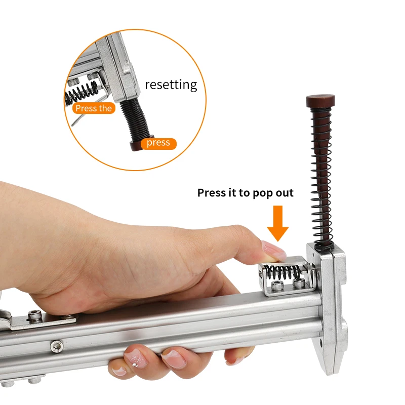 Imagem -03 - Manual de Aço Nail Gun Semi Automática Cimento Nail Gun Slot de Fio Nailing Dispositivo Pregando Máquina Carpintaria Gun Tacker St18
