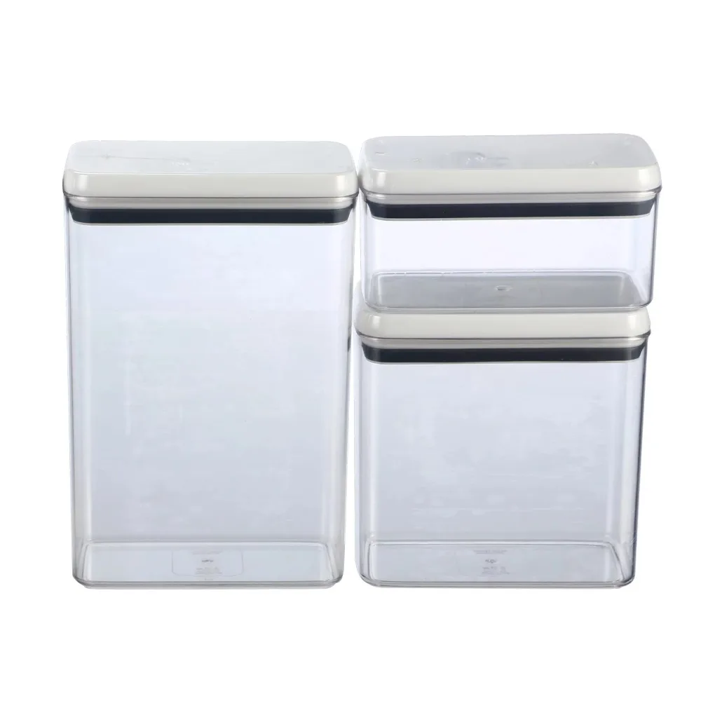 

Better Homes & Gardens Canister Pack of 3 - Flip-Tite® Rectangular Food Storage Container Set