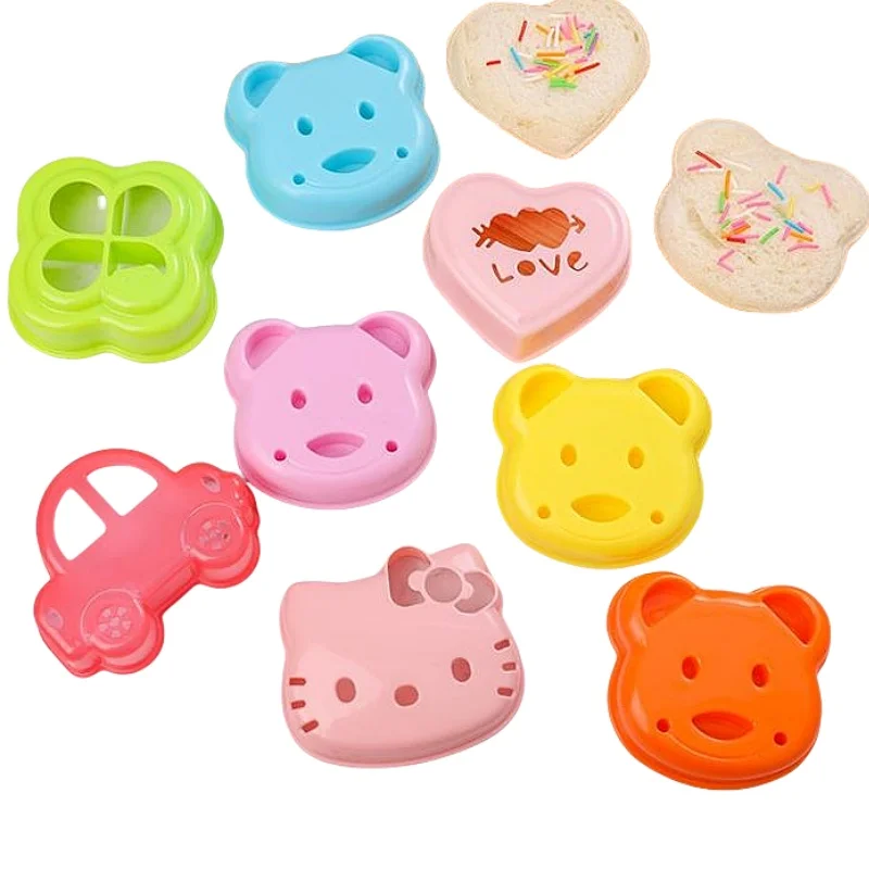 Teddy Bear Sandwich Mold Toast Bread Making Cutter Mould Cute Baking Pastry Tools Children Interesting Food Kitchen Accessories