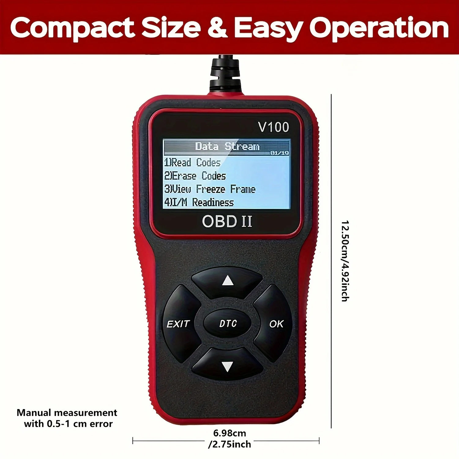 Automotive OBD2 Diagnose Scanner Code Reader Engine Fault Code Reader Scanner Can Diagnose Scan Tool For All OBD II Protocol Car