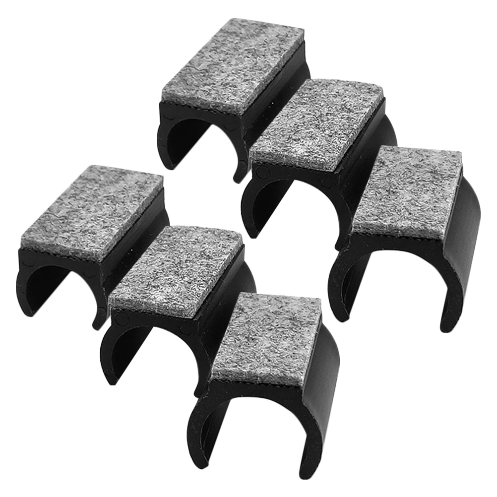6pcs U-Shaped Wool Felt Chair Leg Pads 19mm 22mm 25mm Black Anti-Scratch Silent Furniture Protectors for Hardwood Floors image 2