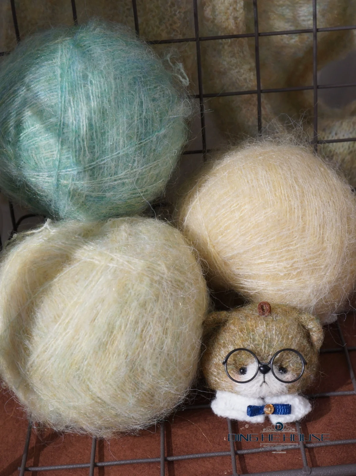 Halo Dyed Floral Horse Sea Hair,High-end Yarn Ball, DIY Crochet Animal Doll Thread, Fine Woolen Clothing, Hand Woven Thread, 30g