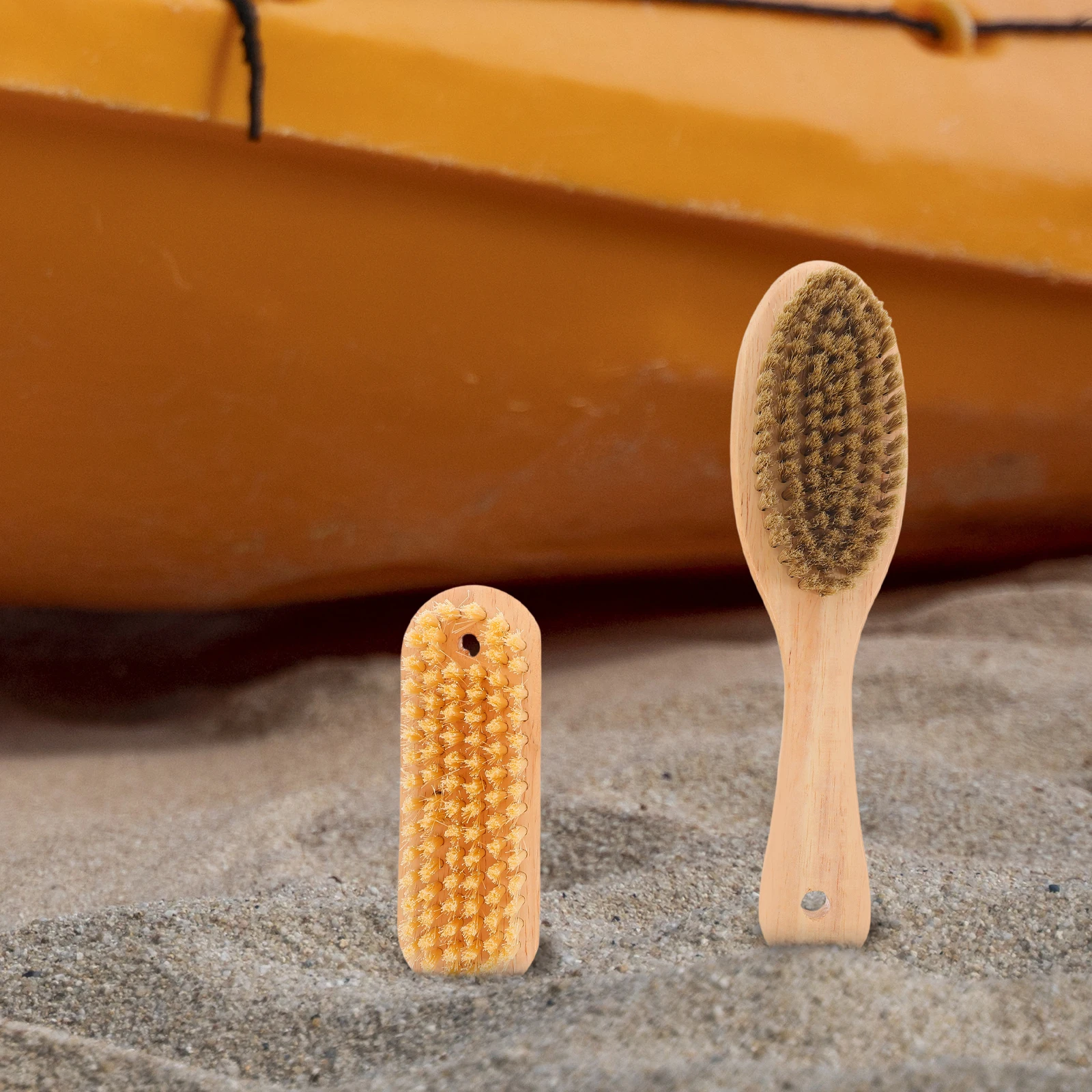 

2 Pcs Sand Removal Brush Beach for Vacation Cleaner Accessories Tool Birch Cleaning Student