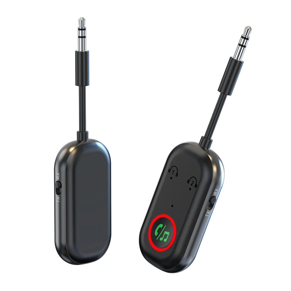 Bluetooth Adapter BR08T，Bluetooth Receiver and Transmitter, , Wired Headphones, 3.5mm AUX, Home Stereo and Plane