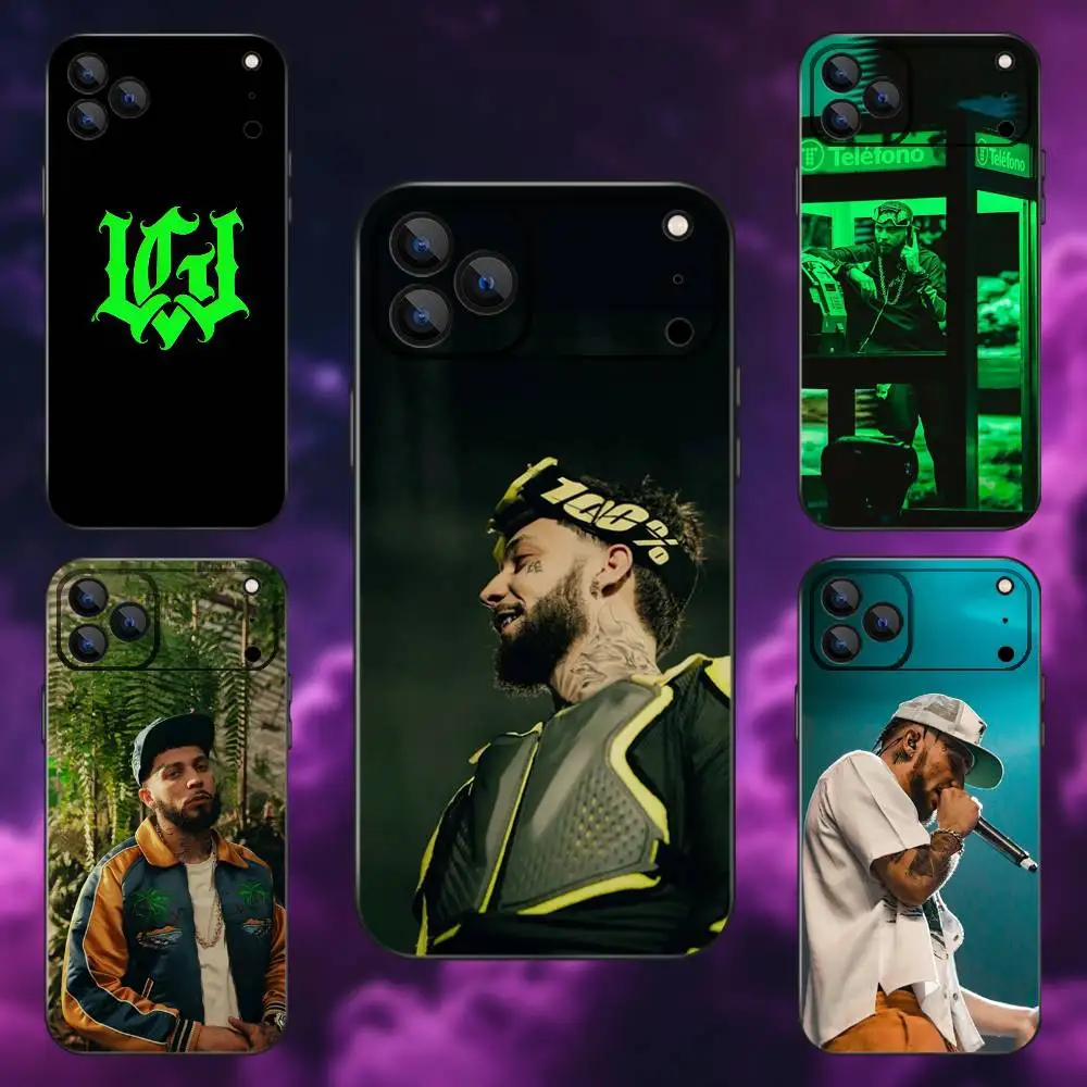 Jc Reyes JC REYES Tour 2025 Funda de teléfono para iPhone 17,16,15,14,13,12,Pro,Max,Plus,E,SE4,Air,Mini caja suave negra