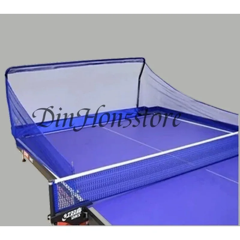 Movable Table Tennis Ball Net Ping Pong Recycle Catcher Portable Ball Catcher Net Equipment Large Collecting Net for Practice