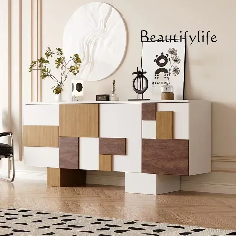 J home furniture all items Modern Light Luxury Sideboard Cabinet Living Room Locker Home Simple Fashion Partition Wine Cabinet