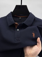 High end brand 100% cotton short sleeve polo shirt men's summer fashion designer new Paul pony embroidery casual golf T-shirt